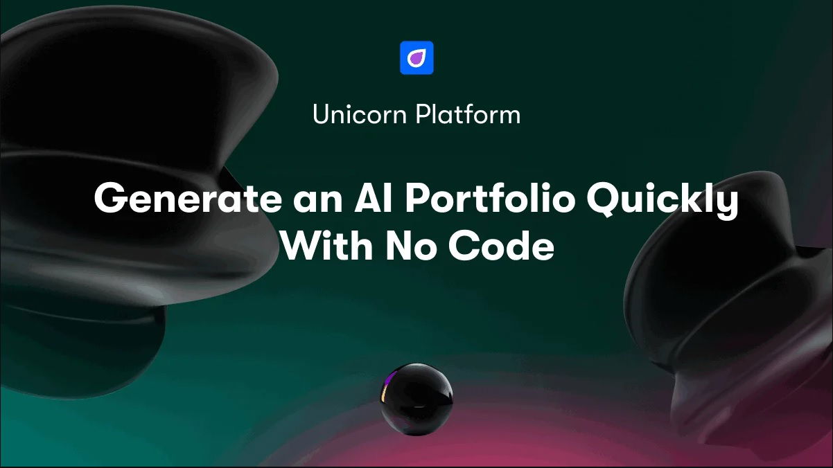 Generate an AI Portfolio Quickly With No Code