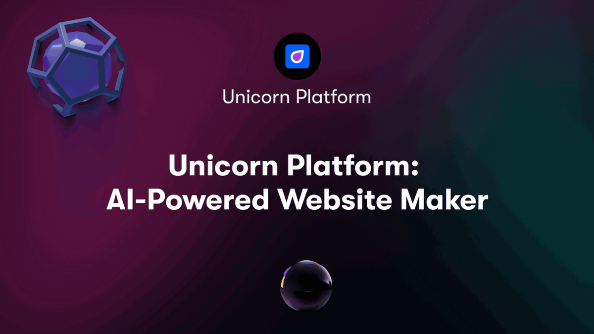 Unicorn Platform: AI-Powered Website Maker