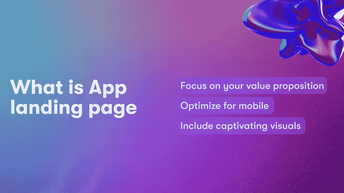 What is App landing page