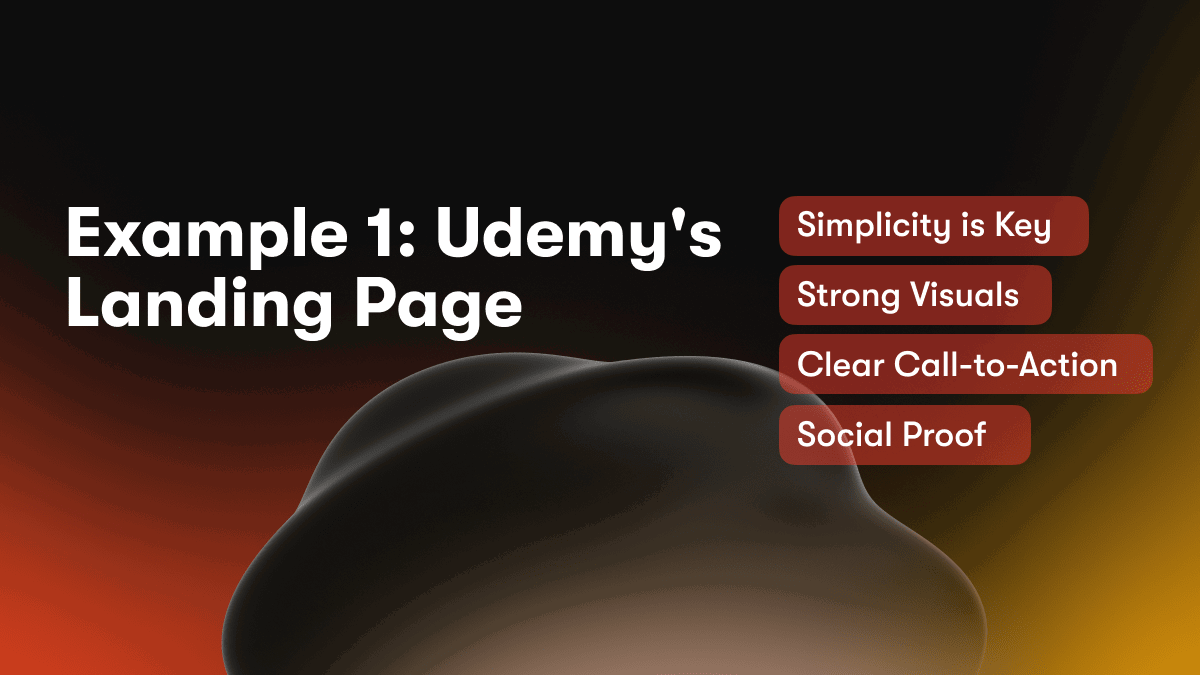 Example 1: Udemy's Landing Page