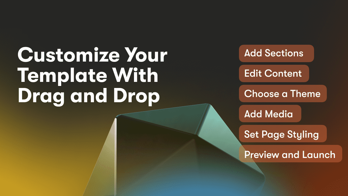 Customize Your Template With Drag and Drop