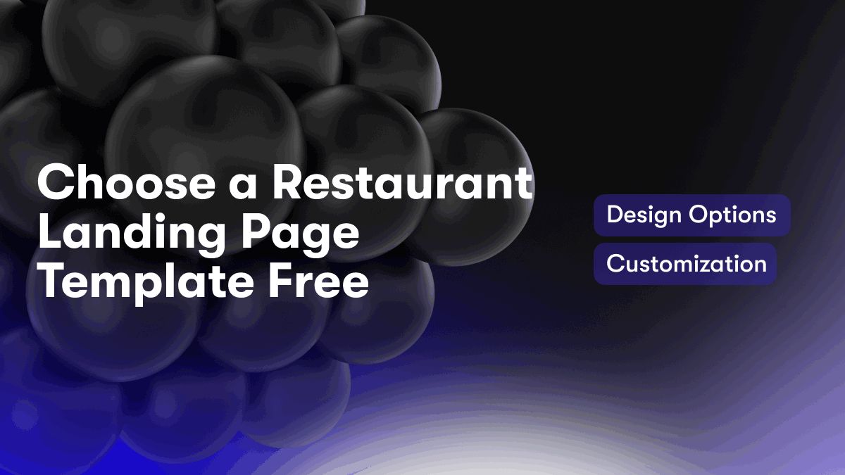 Choose a Restaurant Landing Page Template Free