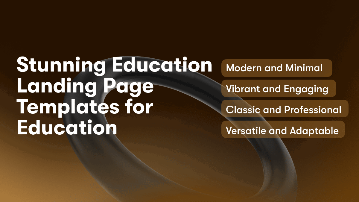 Stunning Student Landing Page Templates for Education