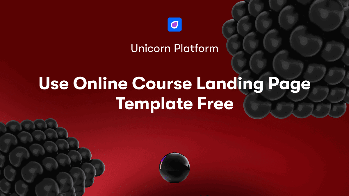 Use Online Course Landing Page Template Free