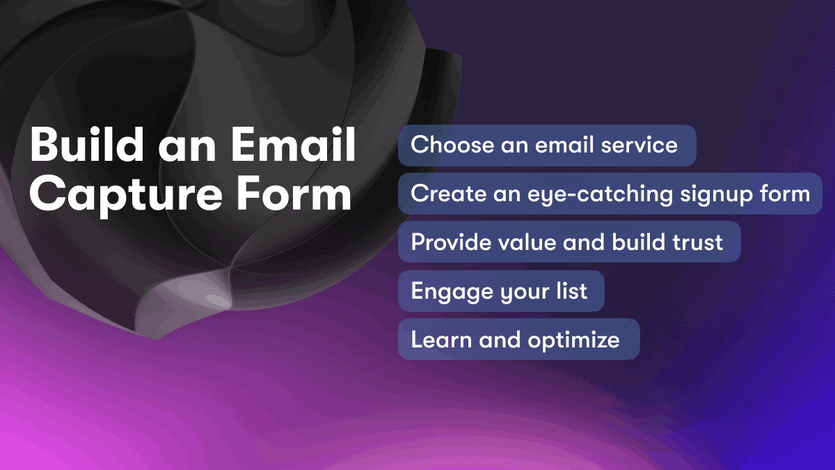 Build an Email Capture Form