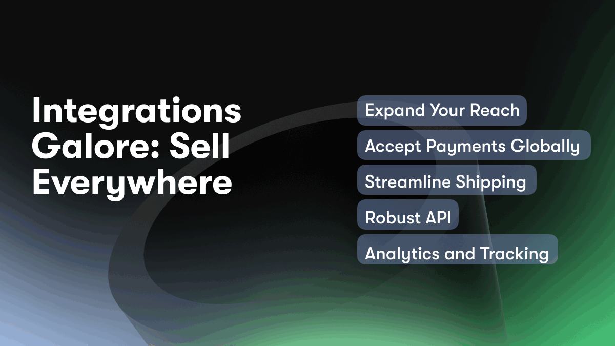 Integrations Galore: Sell Everywhere