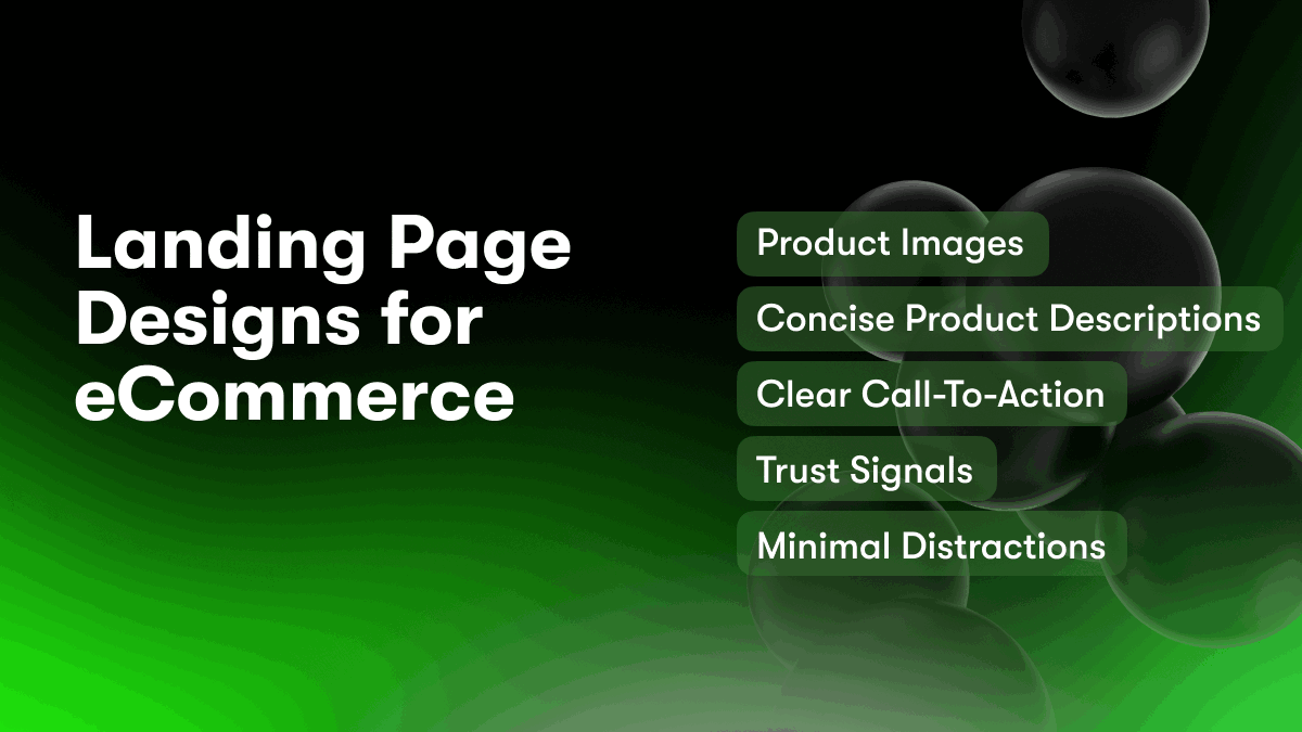 Landing Page Designs for eCommerce