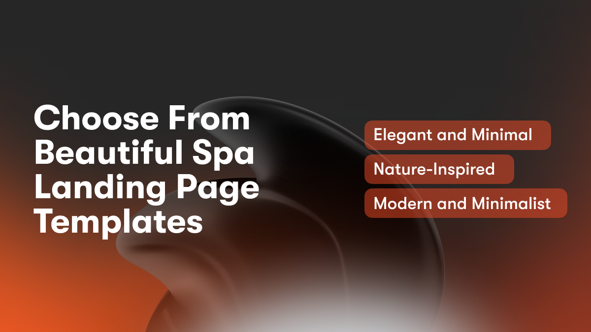 Choose From Beautiful Spa Landing Page Templates