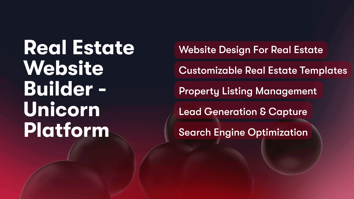 Real Estate Website Builder - Unicorn Platform