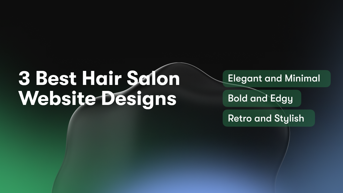 3 Best Hair Salon Website Designs