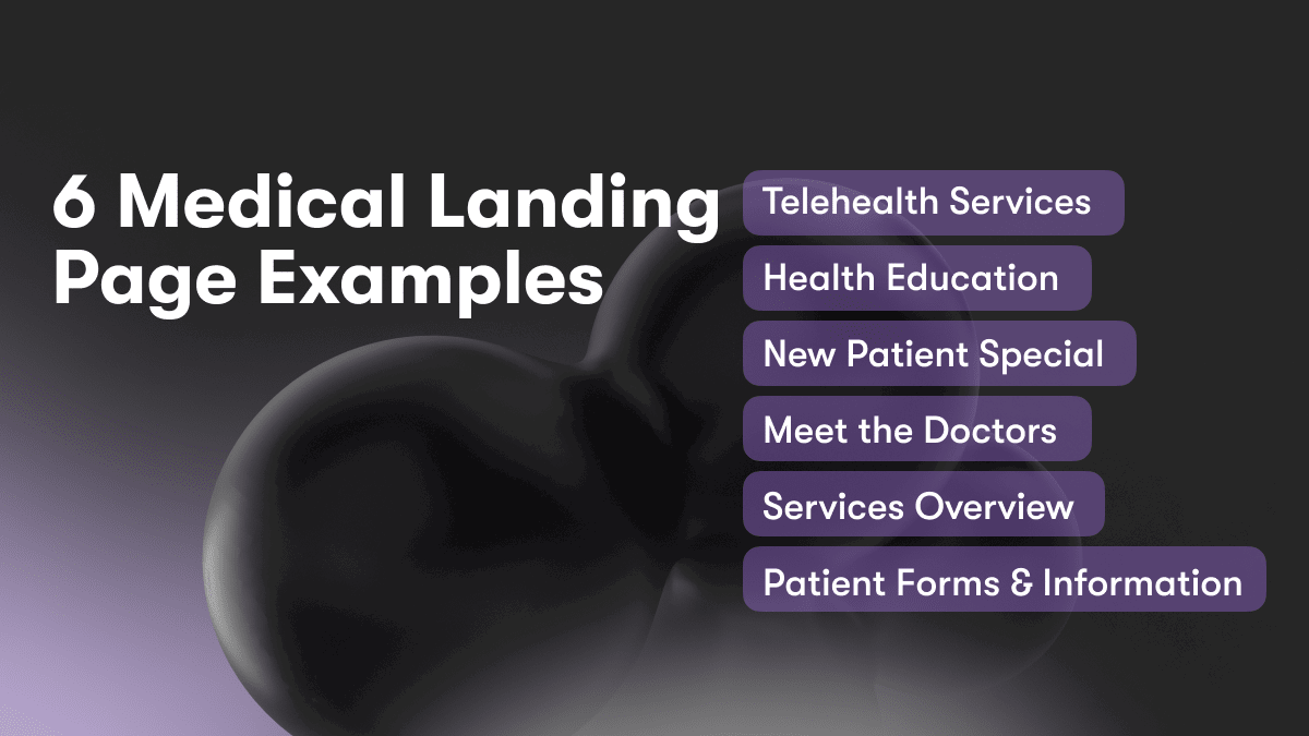 6 Medical Landing Page Examples