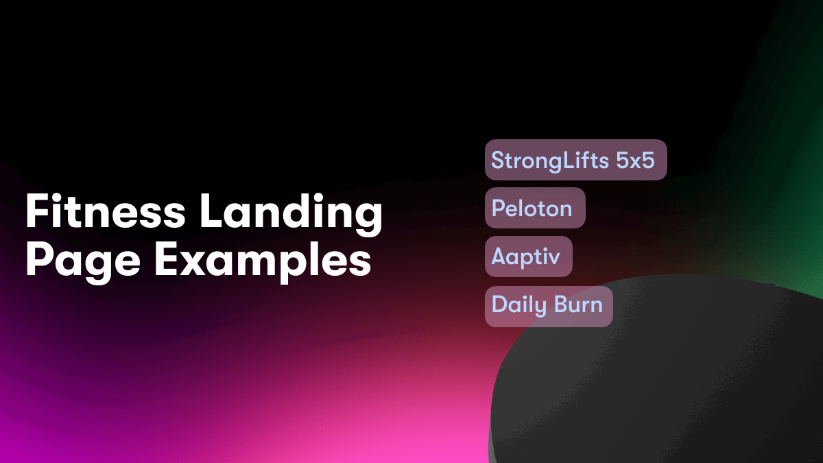 Fitness Landing Page Examples