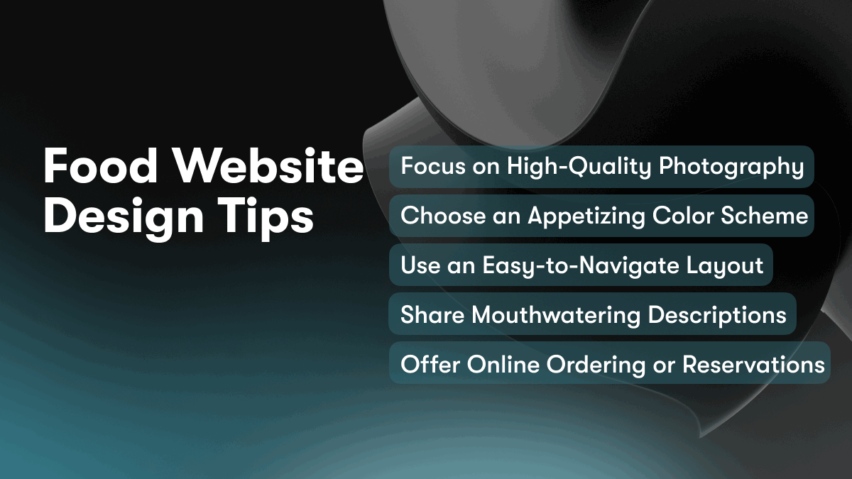 Food Website Design Tips