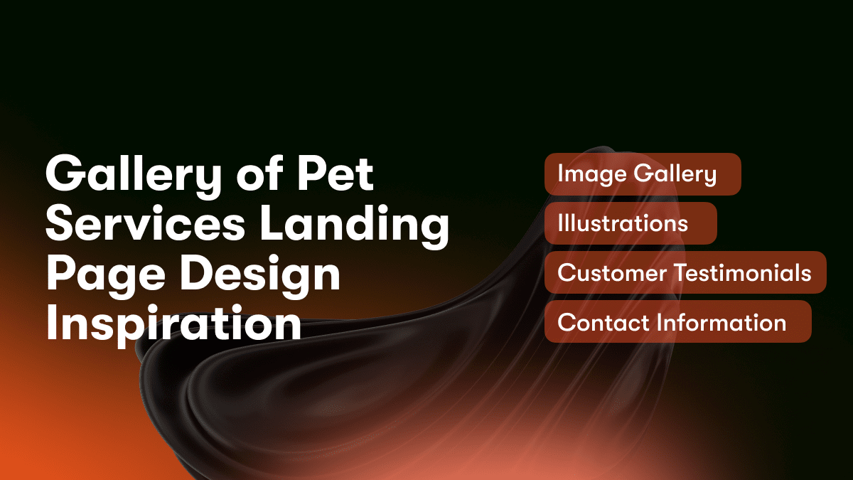 Gallery of Pet Services Landing Page Design Inspiration