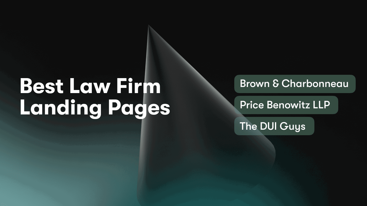 Best Law Firm Landing Pages