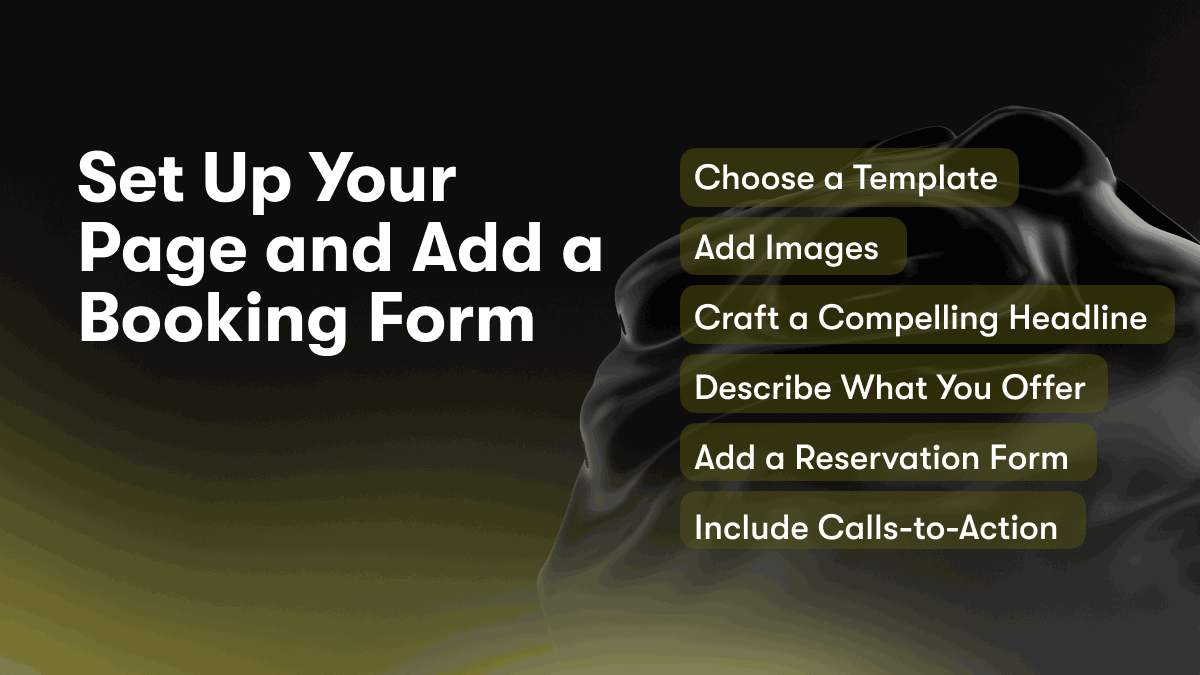 Set Up Your Page and Add a Booking Form