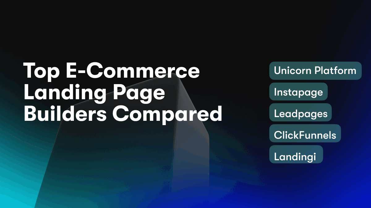 Top E-Commerce Landing Page Builders Compared