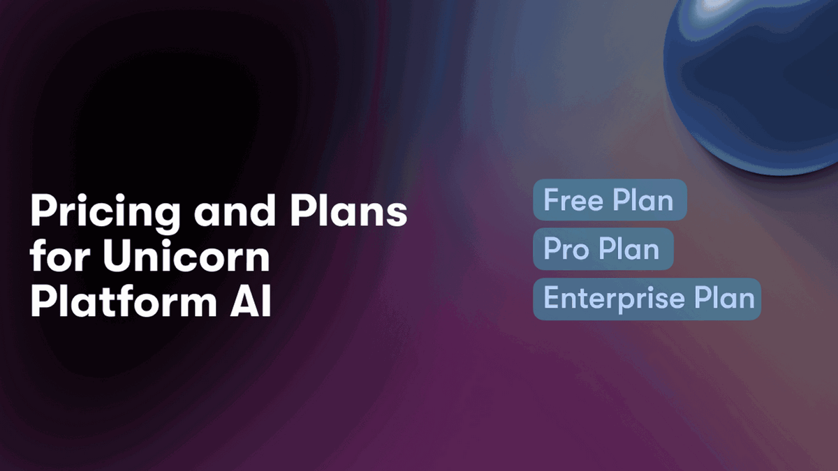 Unicorn Platform AI is an artificial intelligence-powered landing page builder. Create high-converting landing pages in minutes with our innovative AI technology and pre-built templates