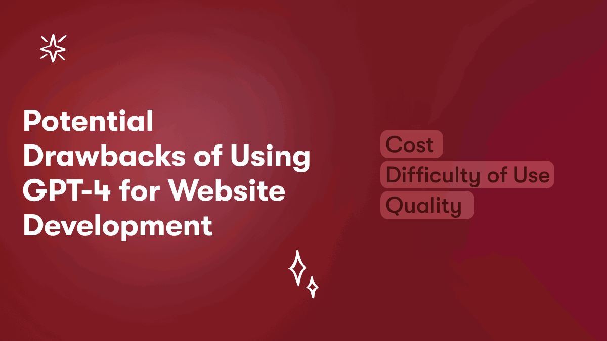 Potential Drawbacks of Using GPT-4 for Website Development