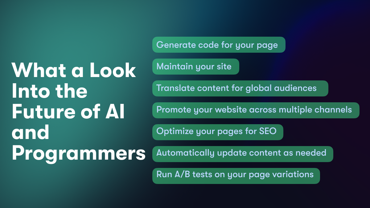 Explore the possibilities of Artificial Intelligence replacing programmers in the near future, and how Unicorn Platform's AI Landing Page Builder can help