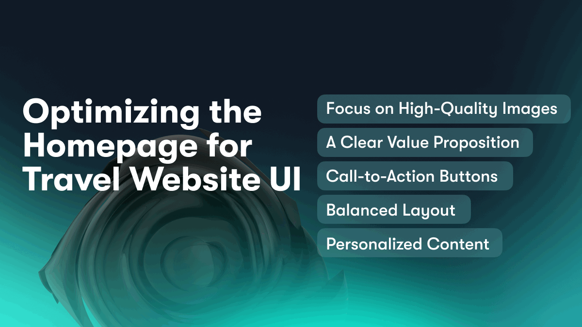 Optimizing the Homepage for Travel Website UI