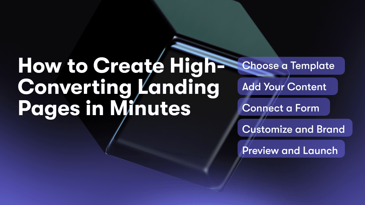 How to Create High-Converting Landing Pages in Minutes