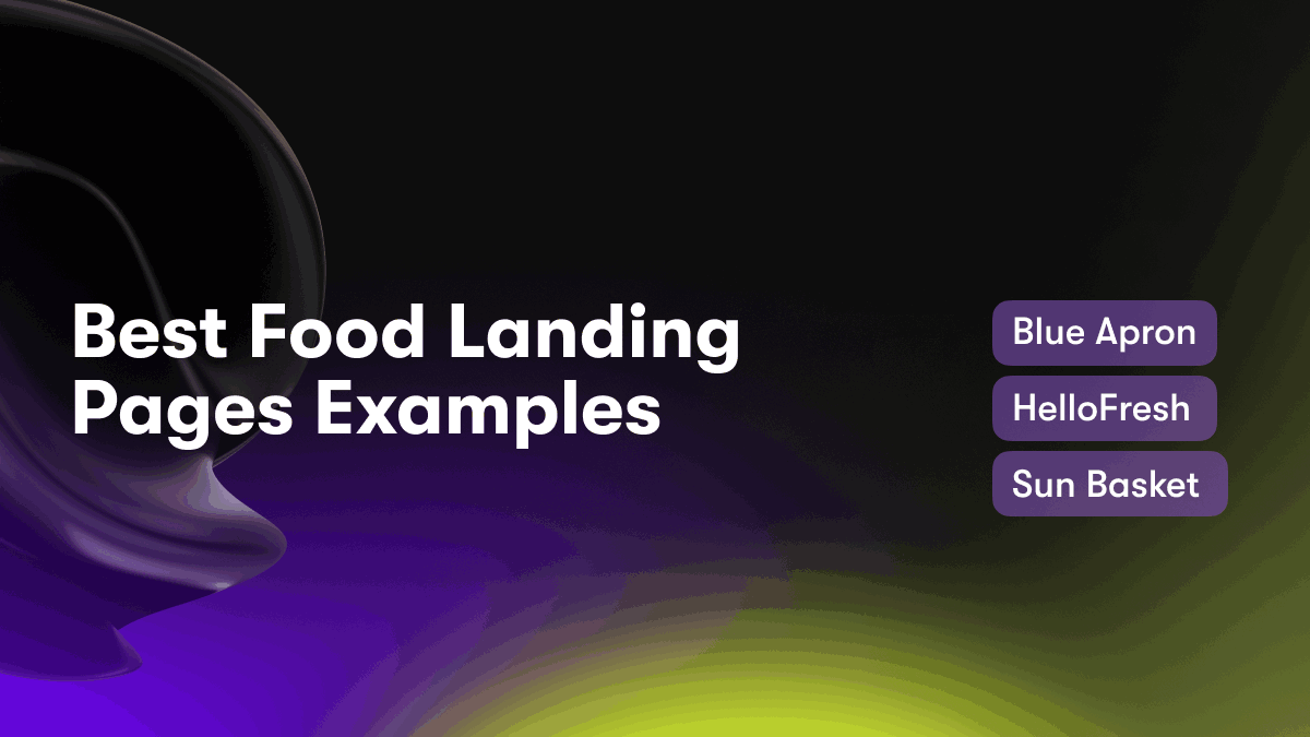 Best Food Landing Pages Examples