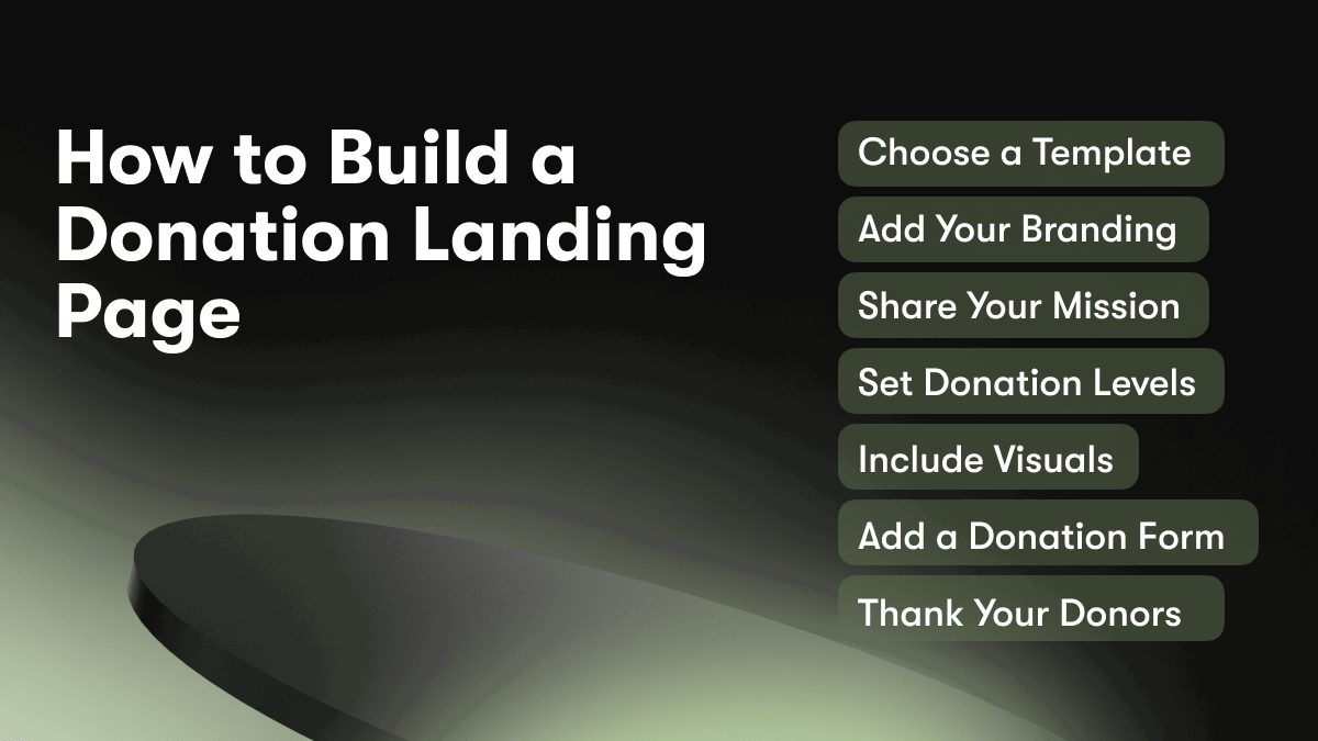 How to Build a Donation Landing Page