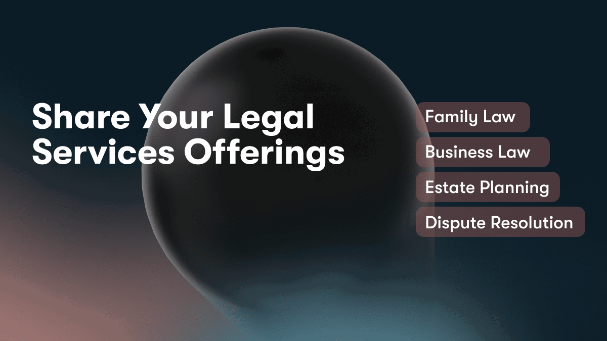 Share Your Legal Services Offerings