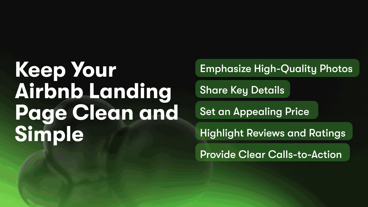 Keep Your Airbnb Landing Page Clean and Simple