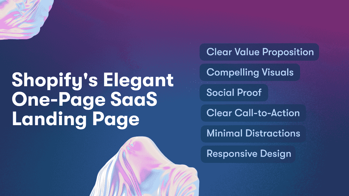 Shopify's Elegant One-Page SaaS Landing Page