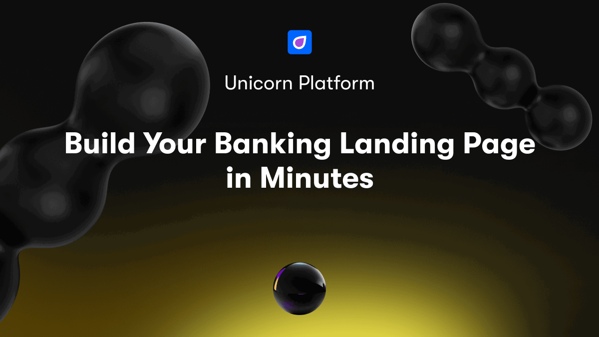 Build Your Banking Landing Page in Minutes