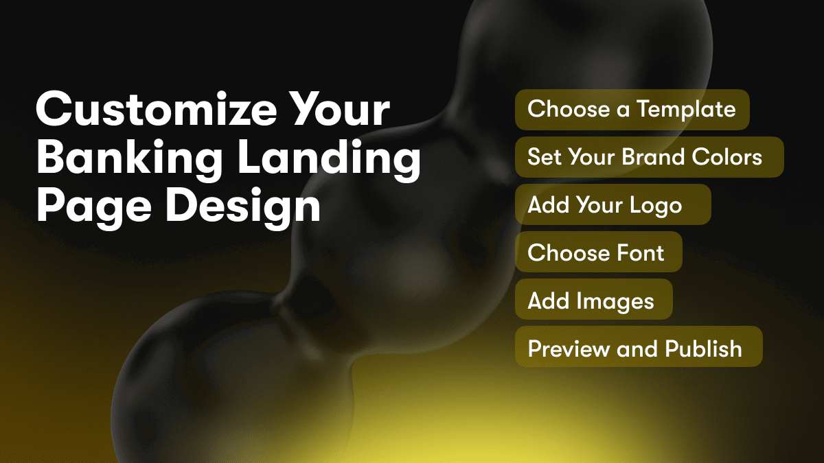 Customize Your Banking Landing Page Design