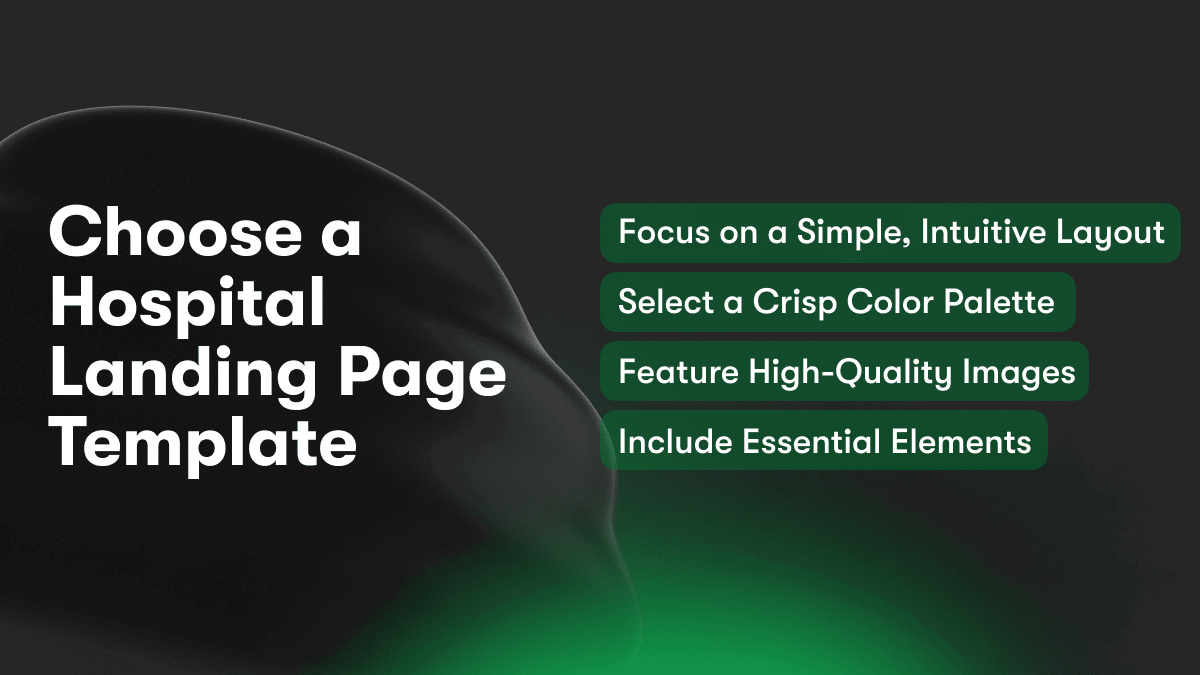 Choose a Hospital Landing Page Template