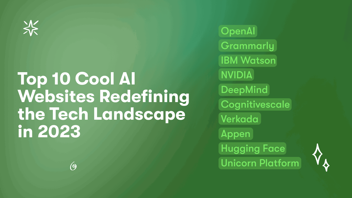 Top 10 Cool AI Websites Redefining the Tech Landscape in 2023