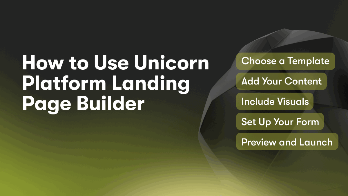 How to Use Unicorn Platform Landing Page Builder