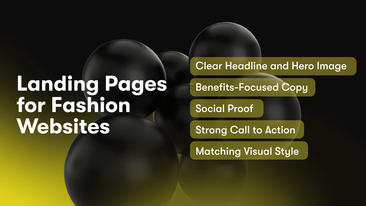 Landing Pages for Fashion Websites