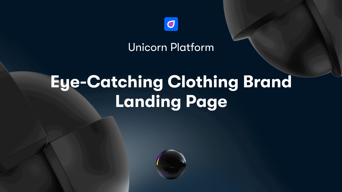 Eye-Catching Clothing Brand Landing Page