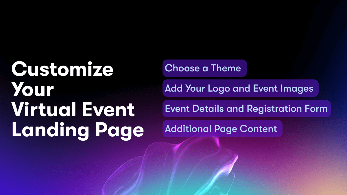 Customize Your Virtual Event Landing Page