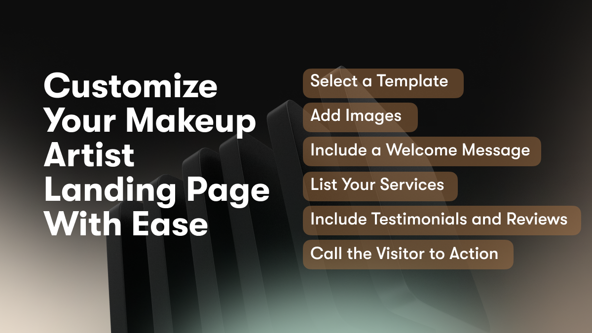 Customize Your Makeup Artist Landing Page With Ease