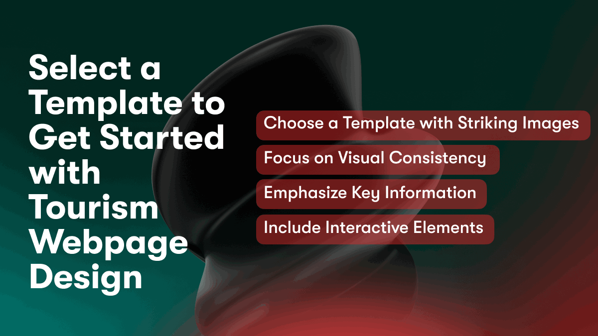Select a Template to Get Started with Tourism Webpage Design