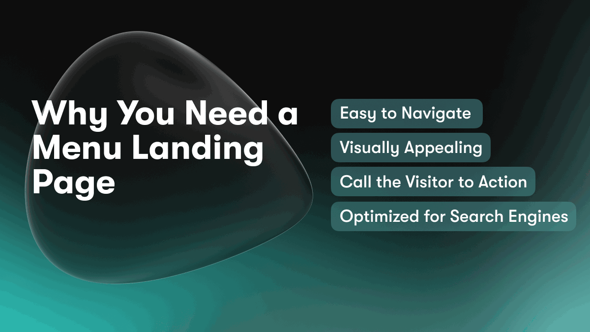 Why You Need a Menu Landing Page