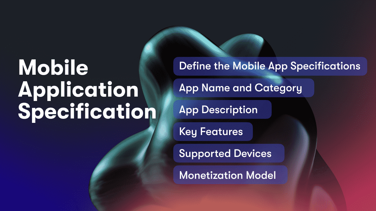 Mobile Application Specification