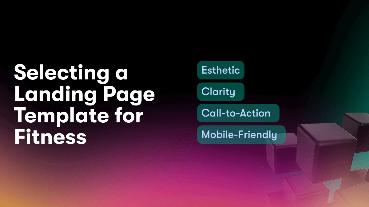 Selecting a Landing Page Template for Fitness