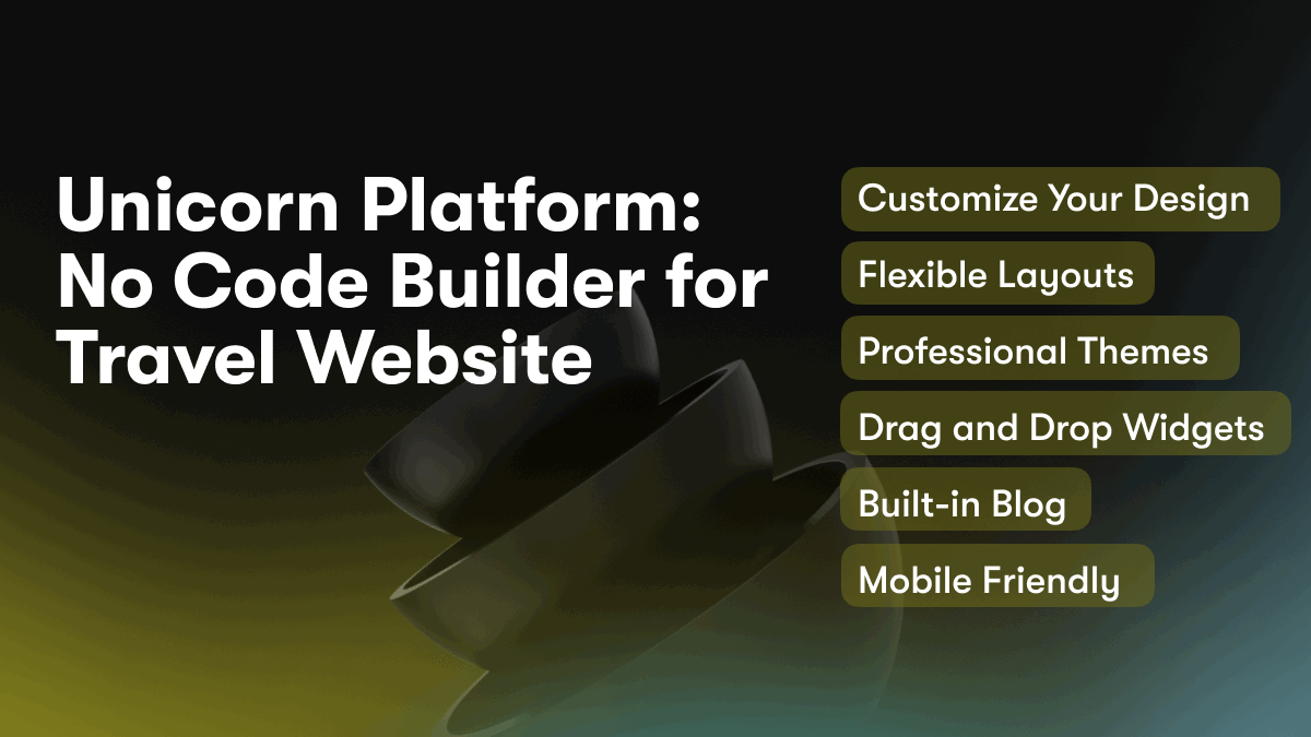 Unicorn Platform: No Code Builder for Travel Website