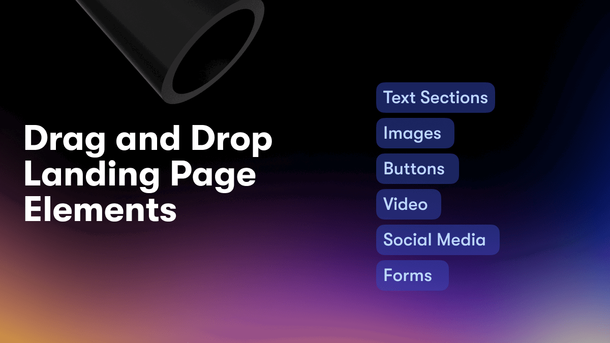 Drag and Drop Landing Page Elements