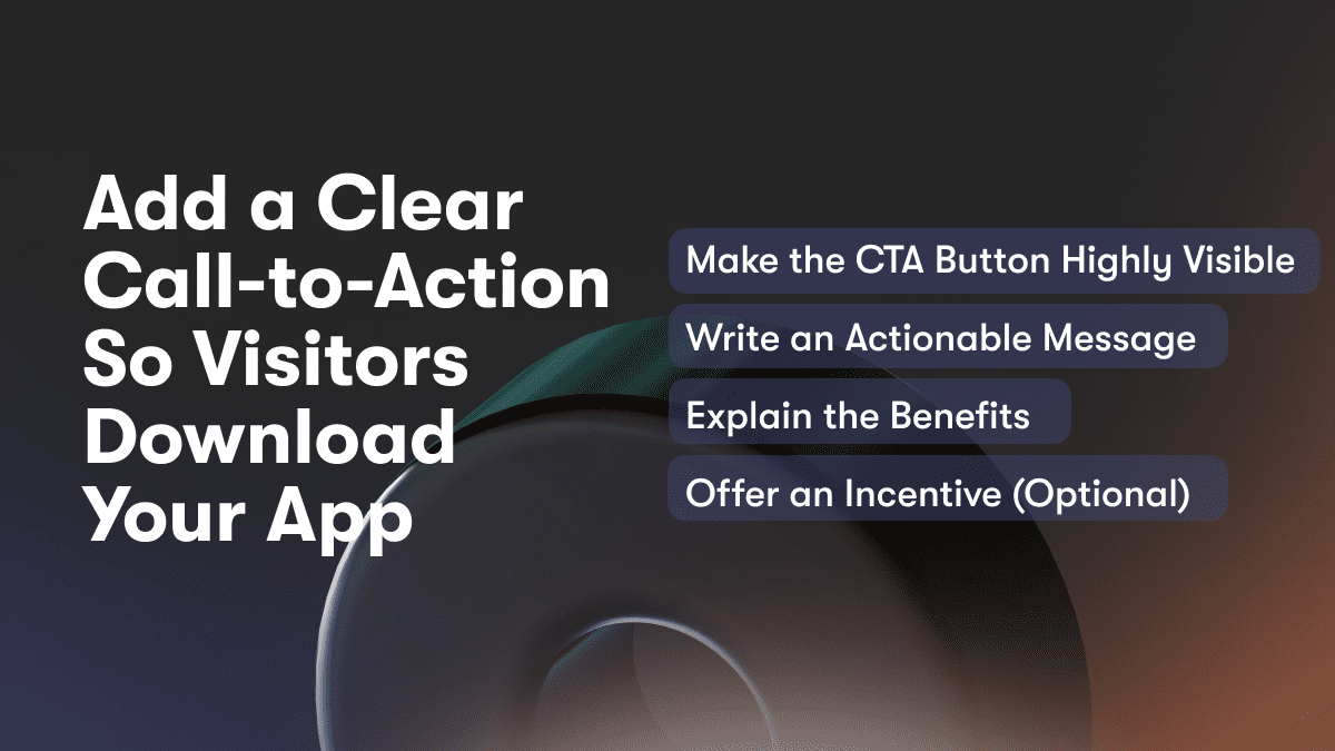 Add a Clear Call-to-Action So Visitors Download Your App