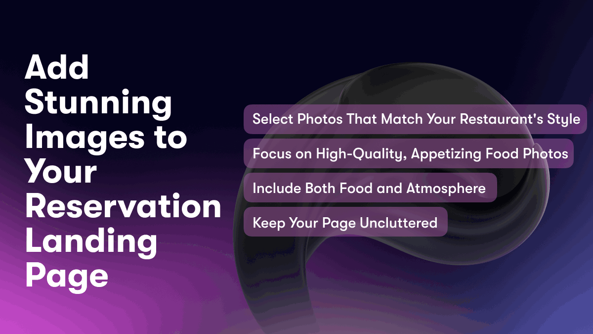 Add Stunning Images to Your Reservation Landing Page