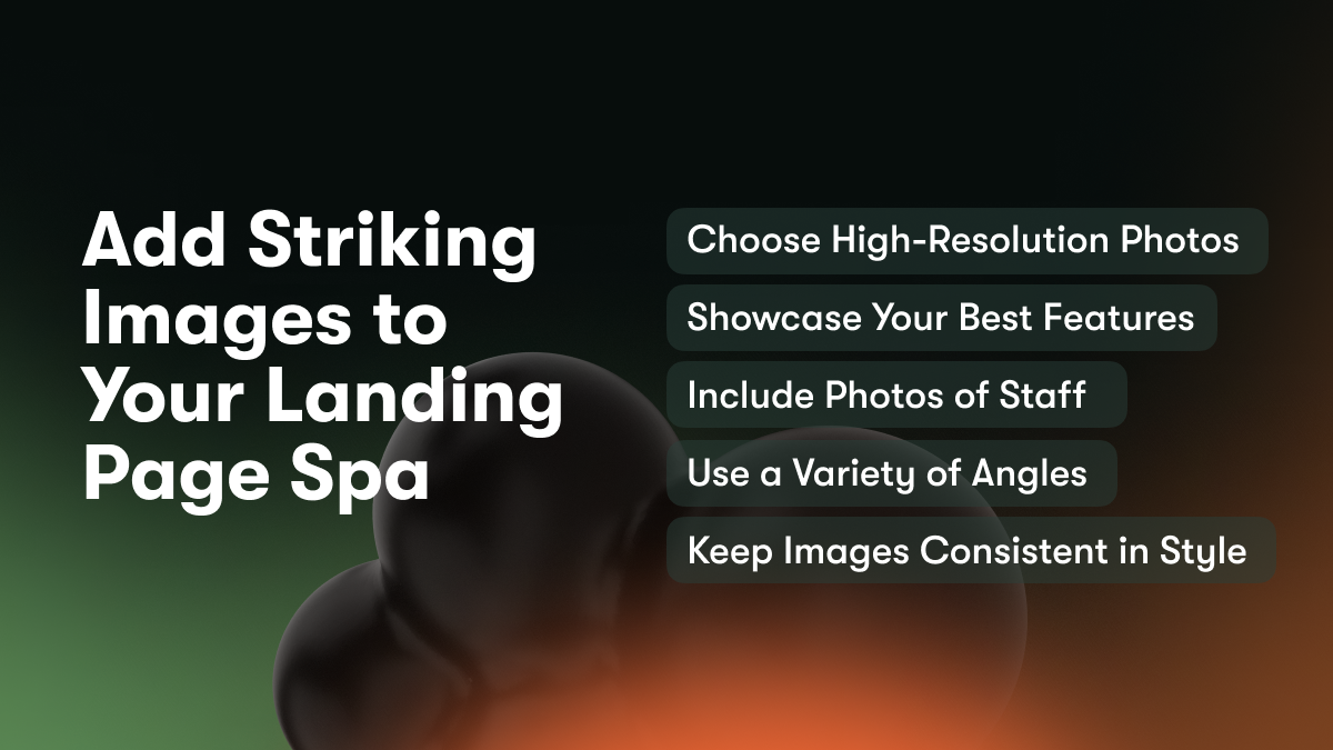 Add Striking Images to Your Landing Page Spa