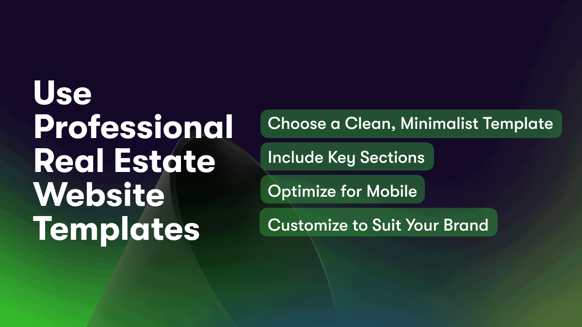 Use Professional Real Estate Website Templates